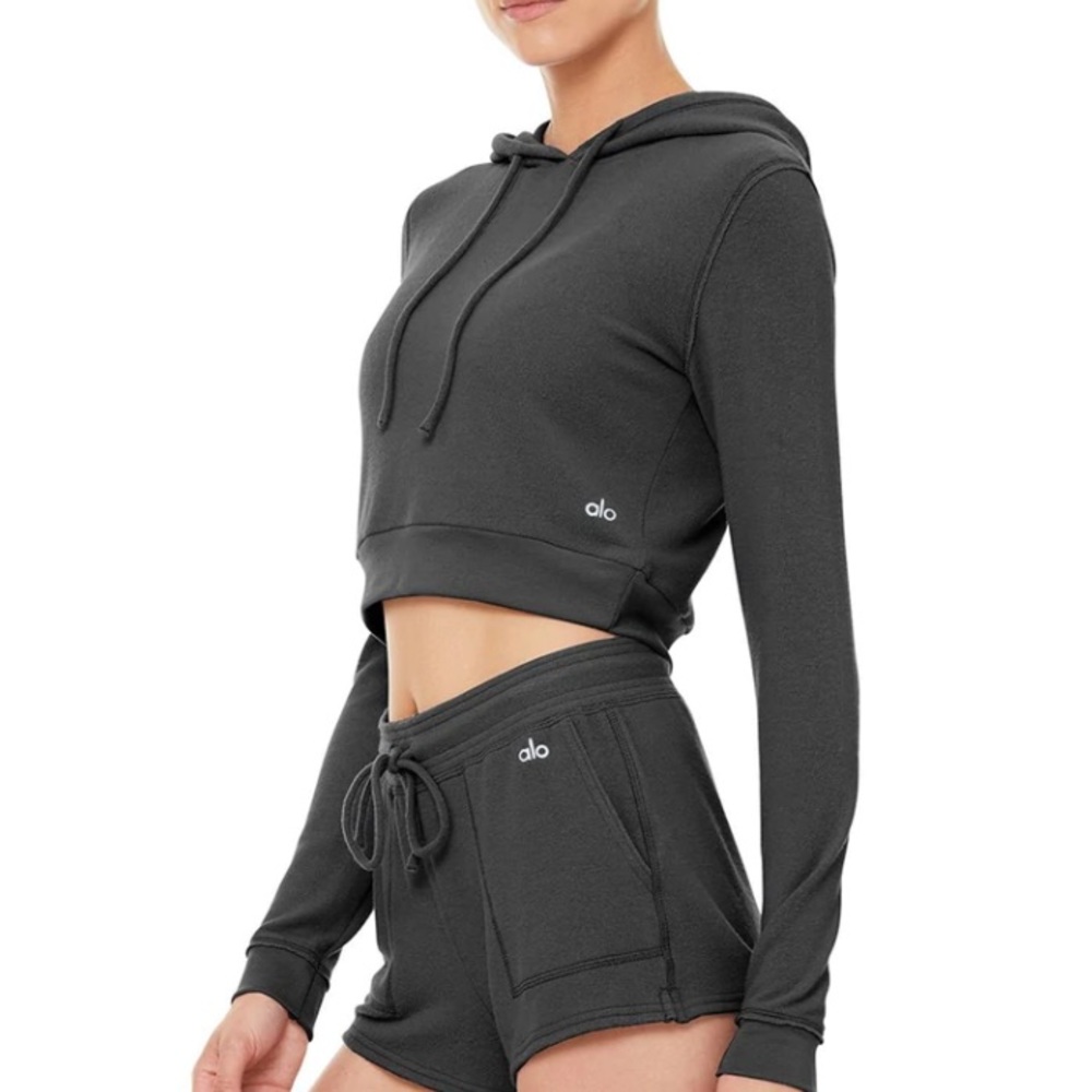 Alo Yoga Cropped Getaway Hoodie - Size Small
